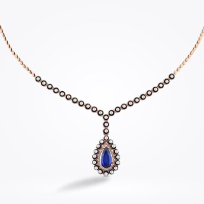 4.66 Karat Elmas Safir Kolye - Baroni Diamond (1)