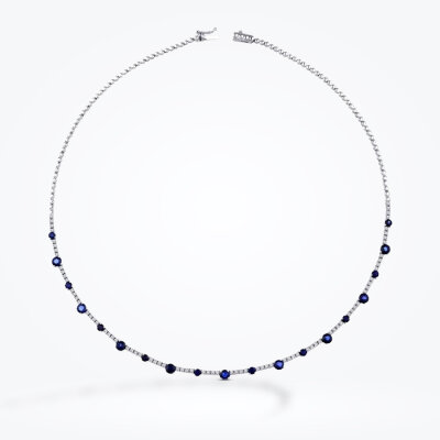 5.66 Karat Pırlanta Safir Gerdanlık - Baroni Diamond