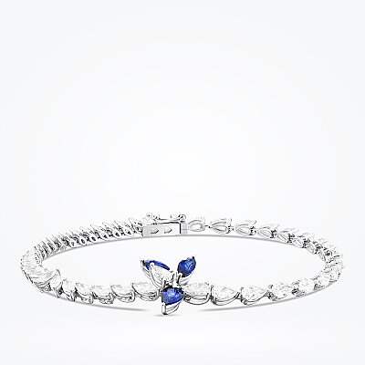 6.80 Karat Pırlanta Safir Bileklik - Baroni Diamond