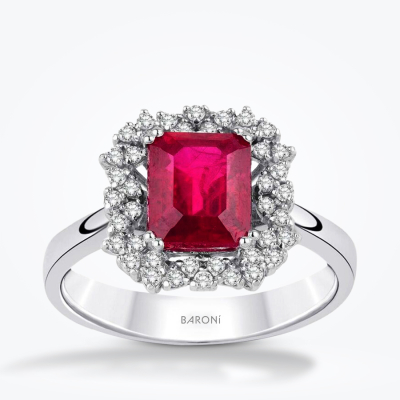 6.62 Karat Pırlanta Yakut Yüzük - Baroni Diamond