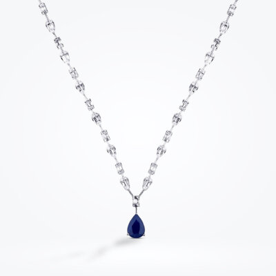 7.68 Karat Pırlanta Baget Safir Gerdanlık - Baroni Diamond (1)