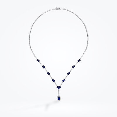 8.06 Karat Pırlanta Safir Gerdanlık - Baroni Diamond