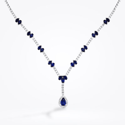 8.06 Karat Pırlanta Safir Gerdanlık - Baroni Diamond (1)