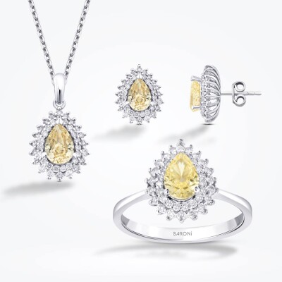 7.33 Karat Pırlanta Damla Fancy Set