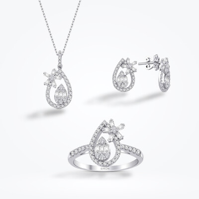 1.47 Karat Pırlanta Baget Set