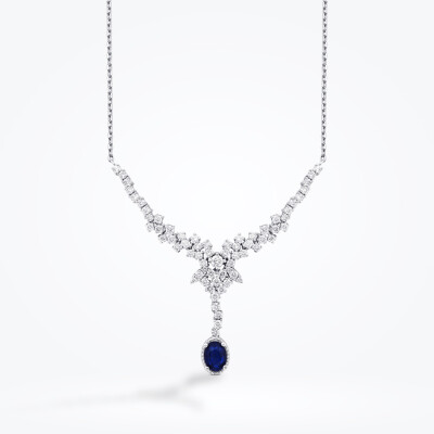 4.64 Karat Pırlanta Safir Set - 2