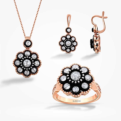 2.25 Karat Elmas Gül Set