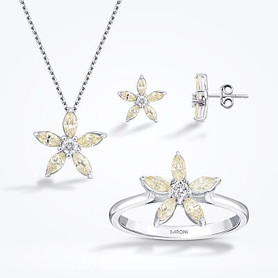 2.60 Karat Pırlanta Markiz Taşlı Fancy Set