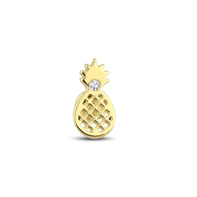 Altın Ananas Tragus Küpe - Baroni Diamond