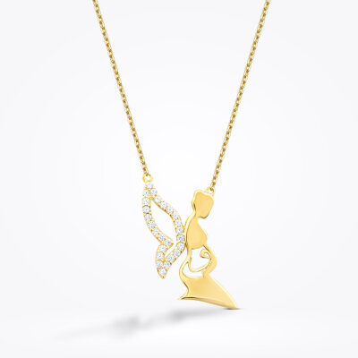 Altın Anne Trend Kolye - Baroni Diamond