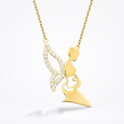 Altın Anne Trend Kolye - Baroni Diamond (1)