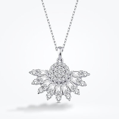 Altın Baget Kolye - Baroni Diamond