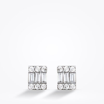Altın Baget Küpe - Baroni Diamond (1)