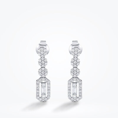 Altın Baget Küpe - Baroni Diamond (1)
