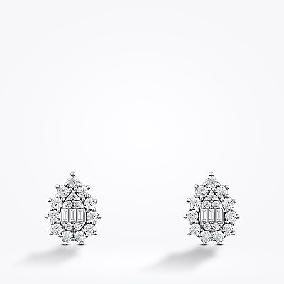 Altın Baget Küpe - Baroni Diamond (1)