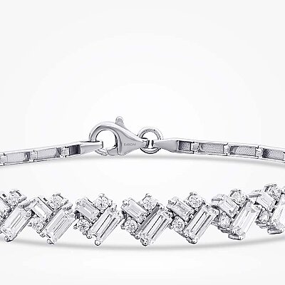 Altın Baget Tasarım Bileklik - Baroni Diamond (1)