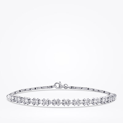 Altın Baget Taşlı Trend Bileklik - Baroni Diamond
