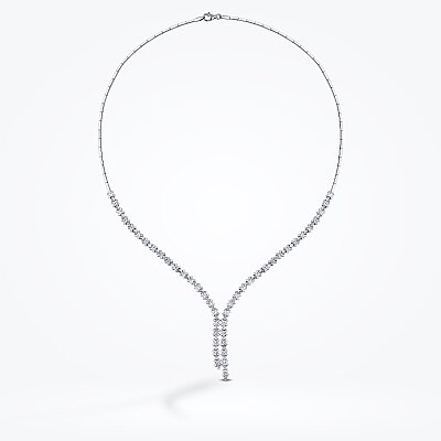 Altın Baget Taşlı Trend Gerdanlık - Baroni Diamond