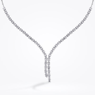 Altın Baget Taşlı Trend Gerdanlık - Baroni Diamond (1)