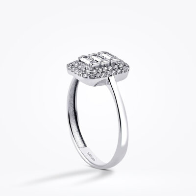 Altın Baget Yüzük - Baroni Diamond (1)