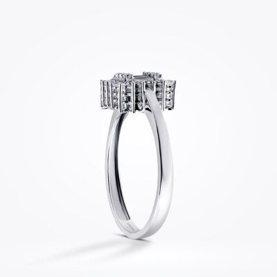 Altın Baget Yüzük - Baroni Diamond (1)