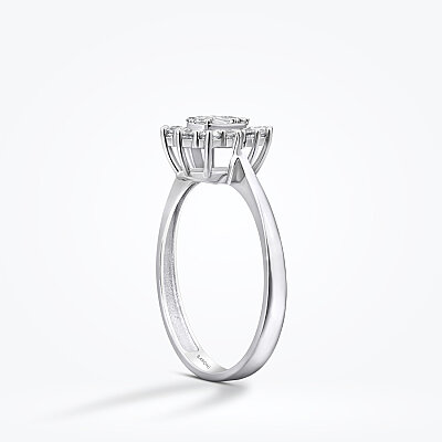 Altın Baget Yüzük - Baroni Diamond (1)