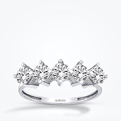 Altın Beştaş Yüzük - Baroni Diamond