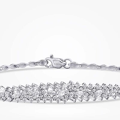 Altın Beyaz Sarmaşık Taşlı Bileklik - Baroni Diamond (1)