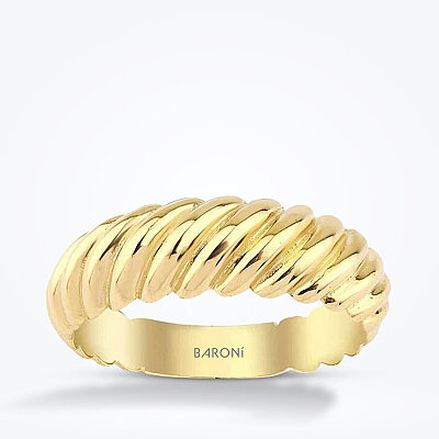 Altın Burgu Yüzük - Baroni Diamond