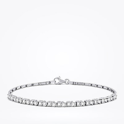 Altın Çapraz Baget Bileklik - Baroni Diamond