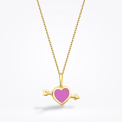 Altın Cupid Kolye - Baroni Diamond