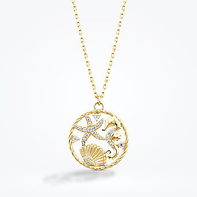 Altın Deniz Rüyası Kolye - Baroni Diamond