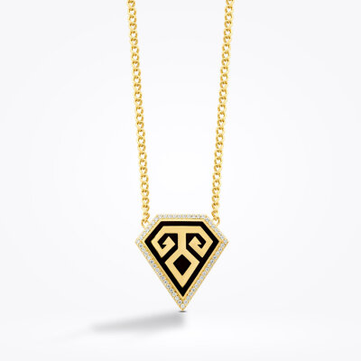 Altın Elibelinde Trend Kolye - Baroni Diamond