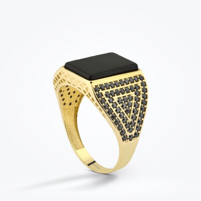 Altın Erkek Yüzük - Baroni Diamond (1)