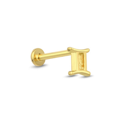 Altın İkizler Burç Tragus Küpe - Baroni Diamond (1)