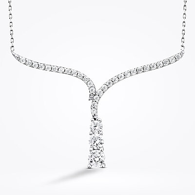 Altın Taşlı Tasarım Kolye - Baroni Diamond (1)