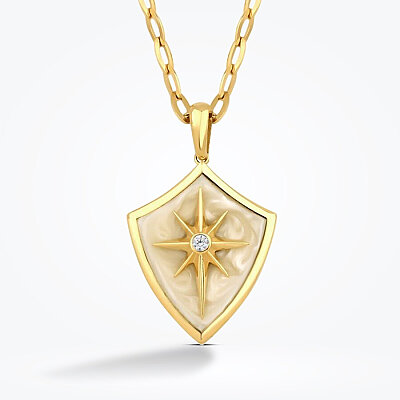 Altın Kuzey Yıldızı Mineli Kolye - Baroni Diamond (1)