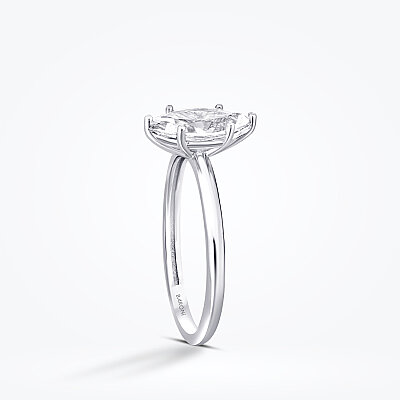 Altın Markiz Taşlı Tektaş Yüzük - Baroni Diamond (1)