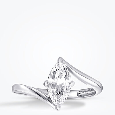 Altın Markiz Taşlı Tektaş Yüzük - Baroni Diamond
