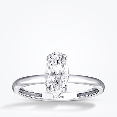 Altın Markiz Tektaş Yüzük - Baroni Diamond