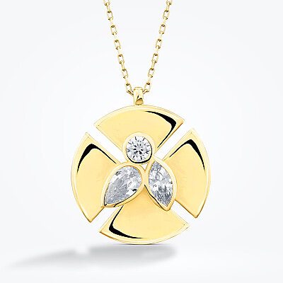 Altın Nüans Kolye - Baroni Diamond (1)