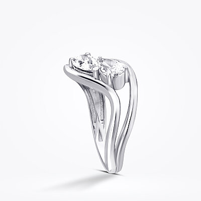Altın Oval Taşlı Tasarım Yüzük - Baroni Diamond (1)