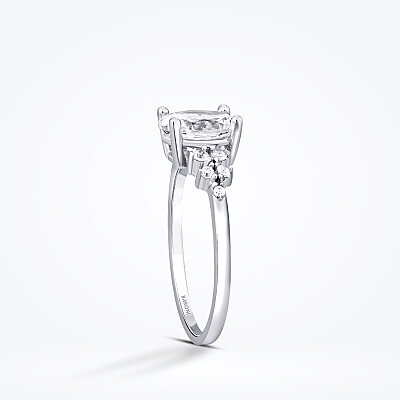 Altın Oval Taşlı Tektaş Yüzük - Baroni Diamond (1)
