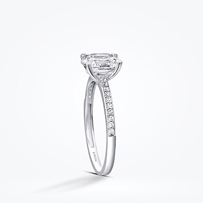 Altın Oval Taşlı Tektaş Yüzük - Baroni Diamond (1)