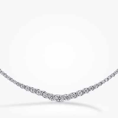 Altın Süzme Su Yolu Gerdanlık - Baroni Diamond (1)