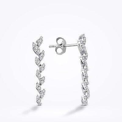 Altın Trend Küpe - Baroni Diamond