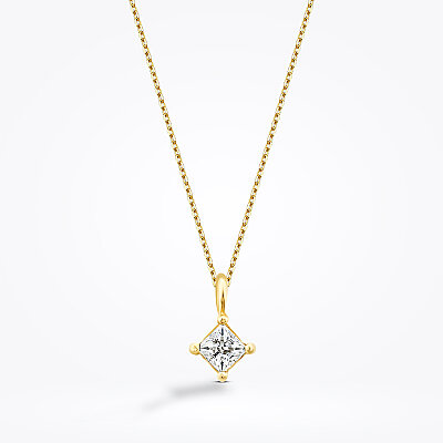Altın Taşlı Kolye - Baroni Diamond