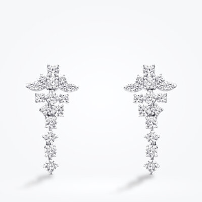 Altın Taşlı Trend Küpe - Baroni Diamond (1)