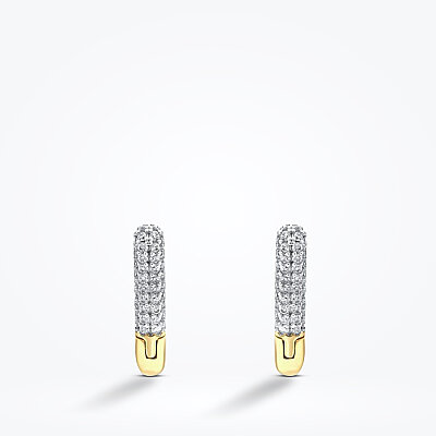 Altın Taşlı Üçgen Küpe - Baroni Diamond (1)