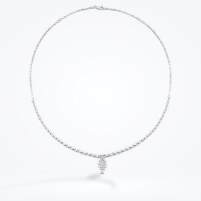 Altın Taşlı Yaprak Gerdanlık - Baroni Diamond